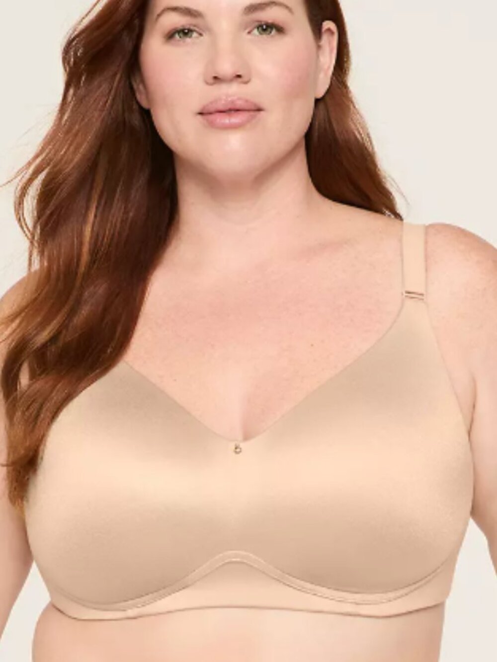Beige Invisible Backsmoother Lightly Lined No-Wire Bra
